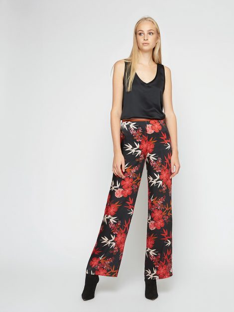 Pantaloni palazzo fantasia giapponese Motivi