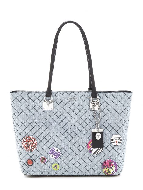 Shopper in denim Guess inverno 2017 2018 mod Rochelle