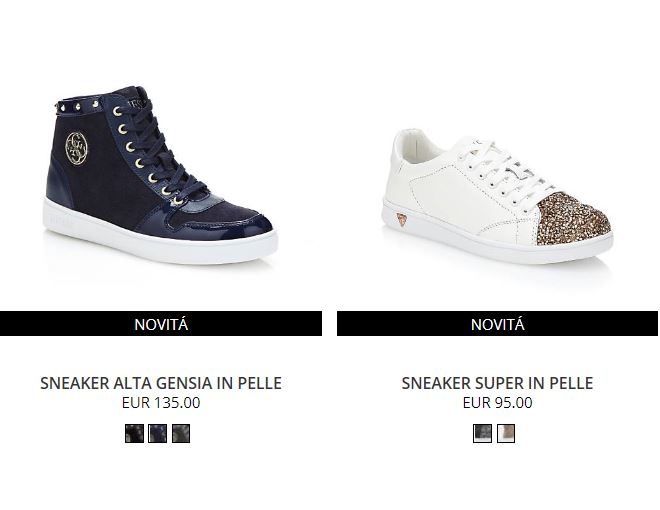 scarpe guess nuova collezione 2018