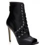 Tronchetto spuntato in pelle con lacci Guess moda inverno 2017 2018