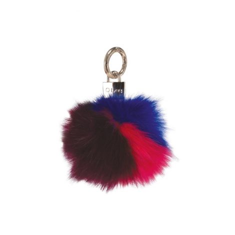 Pom Pom portachiavi o Bag inverno 2017 2018 bluette fucsia melanzana