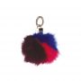 Pom Pom portachiavi o Bag inverno 2017 2018 bluette fucsia melanzana