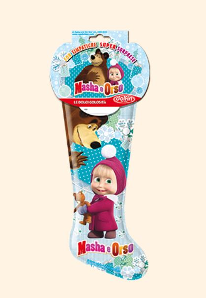 Calza della Befana 2018 Masha e Orso di Dolfin - Calze della Befana 2018 Dolfin: Personaggi, Contenuto e Prezzi Calza della Befana 2018 Masha e Orso di Dolfin