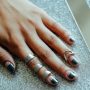Nail Art half moon inverno 2017 2018