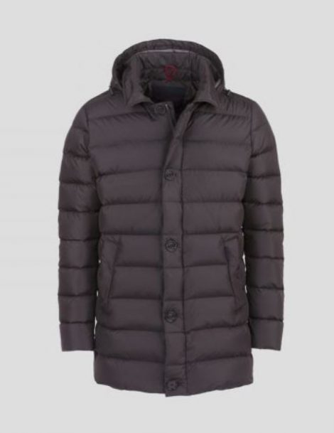 Piumino lungo Museum uomo modello Fulham inverno 2017 2018 colore marrone