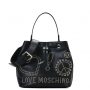 Borsa a secchiello con borchie Love Moschino primavera estate 2018 prezzo 190 euro