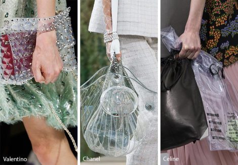 Borse trasparenti moda primavera estate 2018