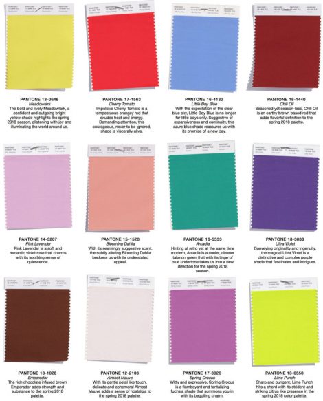Colori Moda Primavera Estate 2018