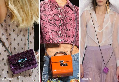 Mini bag a tracolla moda estate 2018