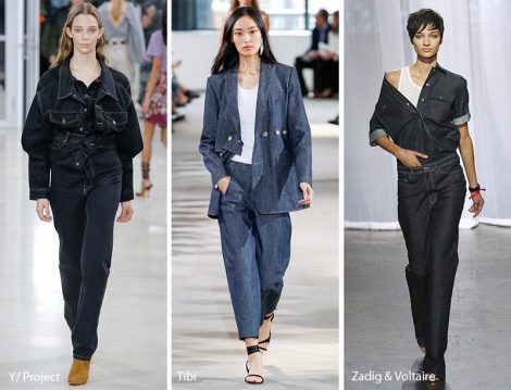 Abbigliamento denim moda primavera estate 2018