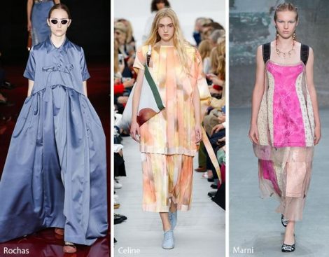 Abbigliamento vaporoso moda primavera estate 2018