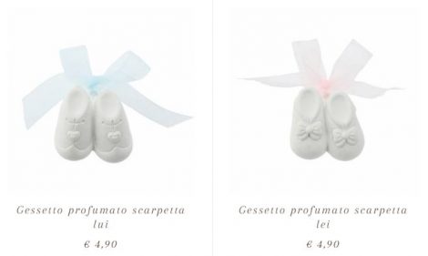 Bomboniere Battesimo Thun 2018 Gessetto profumato Lui Lei