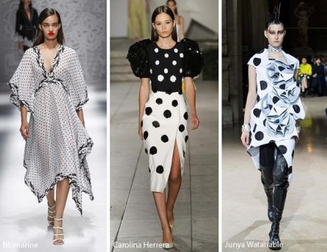Fantasia a pois tendenza moda abbigliamento primavera estate 2018