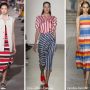 Fantasia a righe moda abbigliamento primavera estate 2018