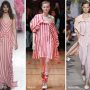 Fantasia a righe tendenza moda abbigliamento primavera estate 2018