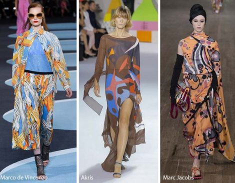 Fantasie astratte moda abbigliamento primavera estate 2018