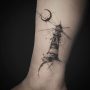 Foto Tatuaggio Faro con luna
