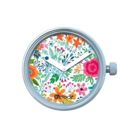 Nuovo meccanismo orologio di o bag O clock urban decor flowers primavera estate 2018