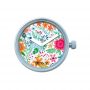 Nuovo meccanismo orologio di o bag O clock urban decor flowers primavera estate 2018