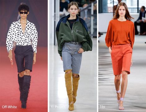 Pantaloni corti bermuda moda abbigliamento primavera estate 2018