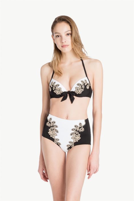 Twin Set costume da bagno con slip a vota alta