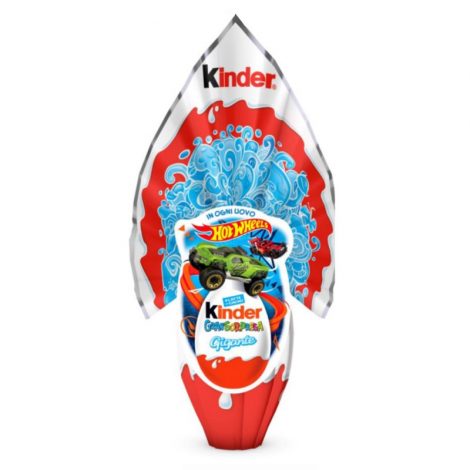 Uovo di Pasqua Kinder Gigante Hot Wheels da 320 gr