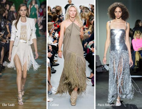 Vestiti con frange moda donna primavera estate 2018