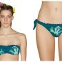 Costume da bagno con reggiseno a fascia stampa Cactus Benetton estate 2018