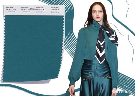 Colore Moda abbigliamento Quetzal Green Pantone Inverno 2019