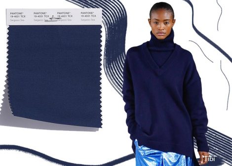 Colore Moda abbigliamento Sargasso Sea Pantone Inverno 2019