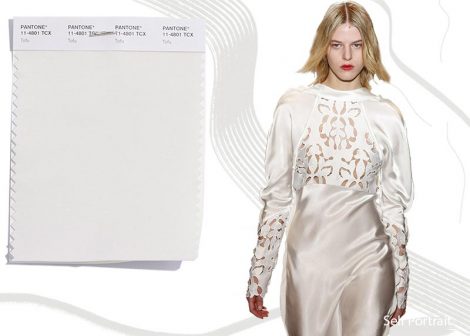 Colore Moda abbigliamento Tofu Pantone Inverno 2019