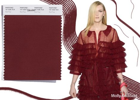 Colore Red Pear Pantone Inverno 2019