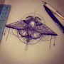 Disegno per tatuaggio Falena