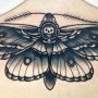 Tatuaggio Falena Sfinge Testa di Morto