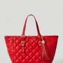 Shopper in pelle trapuntata Guess inverno 2018 2019 prezzo 240 euro