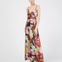 Abito lungo elegante Motivi prezzo 89 euro inverno 2018 2019 fantasia floreale