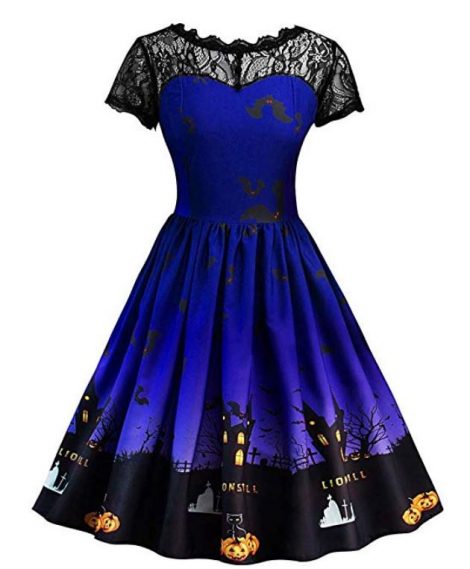 Abito bon ton Halloween 470x569 - Costumi Halloween Economici Donna 2018