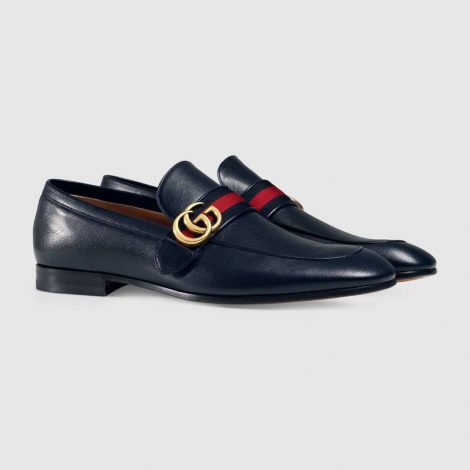 Classico mocassino Gucci con doppia G prezzo 595 euro 470x470 - GUCCI Scarpe collezione Uomo Inverno 2018 2019