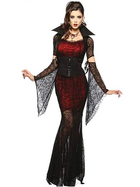 Costume Halloween economico da vampira 470x628 - Costumi Halloween Economici Donna 2018