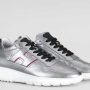 Nuove sneakers Hogan Interactive 3 uomo prezzo 320 euro in pelle argentata collezione inverno 2019