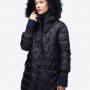 Piumino lungo con cappuccio fisso con cappuccio Blauer donna prezzo 641 euro inverno 2018 2019