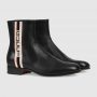 Stivaletto in pelle con nastro GUCCI inverno 2019 prezzo 980 euro