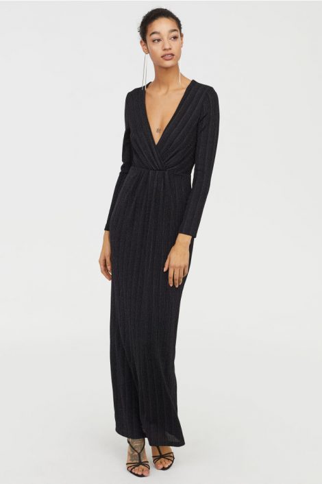 Abito lungo Capodanno 2019 HM 470x706 - H&#038;M Abiti economici Natale e Capodanno 2018 2019