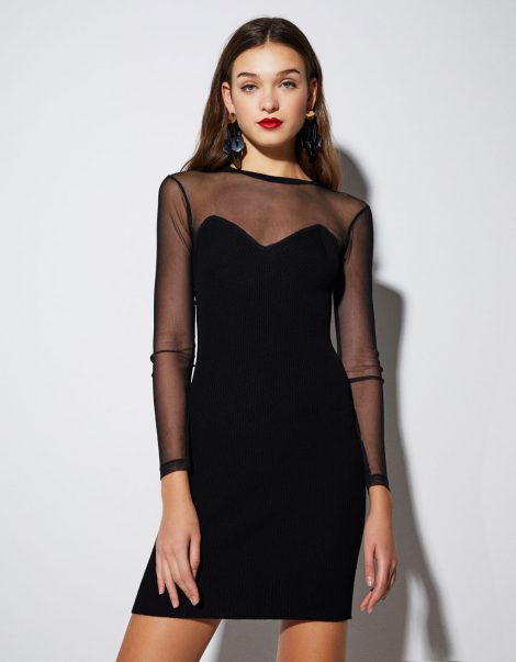 Abito tubino da sera Bershka Capodanno 2018 2019 470x603 - Bershka Abiti da sera e Capodanno 2019