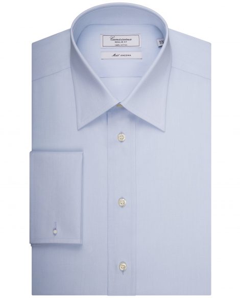 Camicia con collo italiano 470x583 - Scelta del colletto per la camicia da uomo