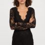Vestito da sera in pizzo nero HM