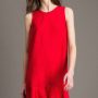 Abito smanicato in lino e satin Twin Set estate 2019 prezzo 200 euro