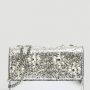Borsetta da sera silver con glitter Guess primavera estate 2019 prezzo 95 euro
