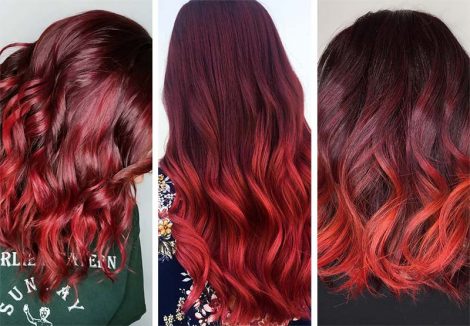 Colore Dark Cherry Red Hair 470x326 - Capelli Rossi tutte le tonalità