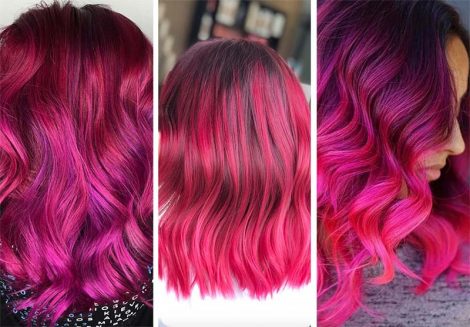 Colore capelli rosso magenta 470x327 - Capelli Rossi tutte le tonalità